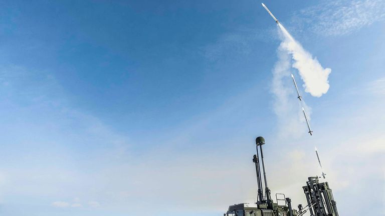 The Land Ceptor missile during test-firing in Sweden in 2018. File pic: MoD