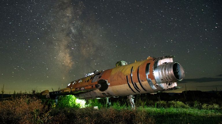 Widok zeszłorocznego roju meteorów Perseidy w Gruzji. Zdjęcie: Reuters