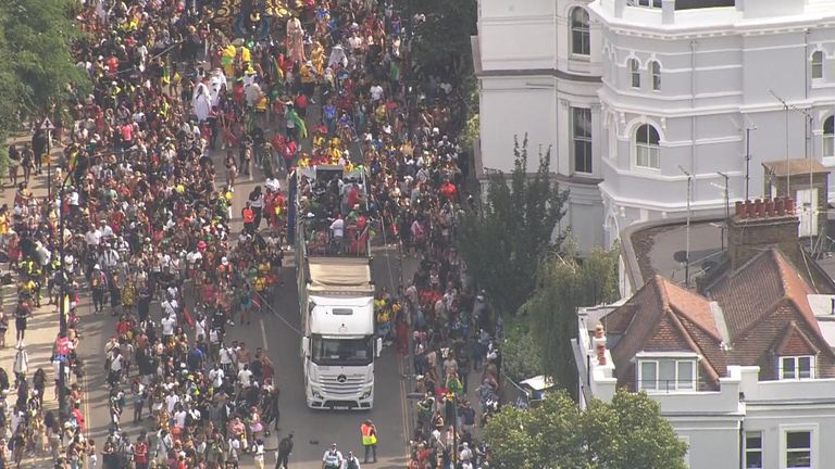 GVs from Notting Hill Carnival in Aug 2024