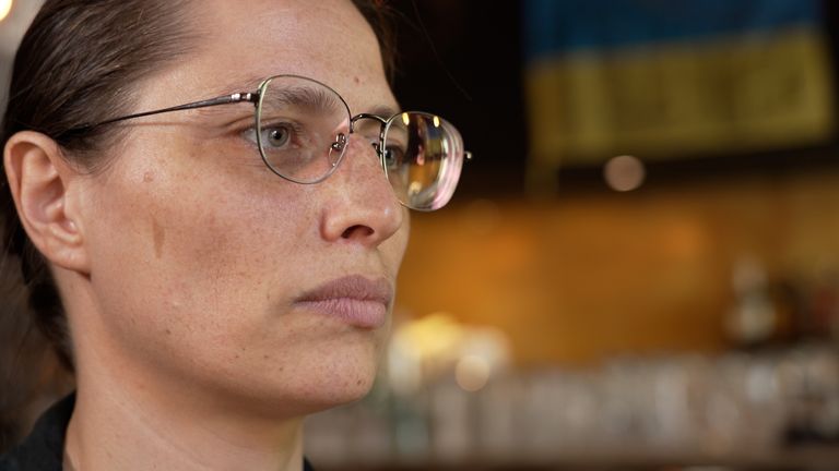 Olena Kroshka, who fled to Berlin from Ukraine, fears her country is about to be sold short
