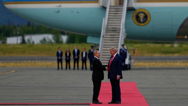 A red carpet was laid out for the Russian leader. Pic: Julia Demaree Nikhinson