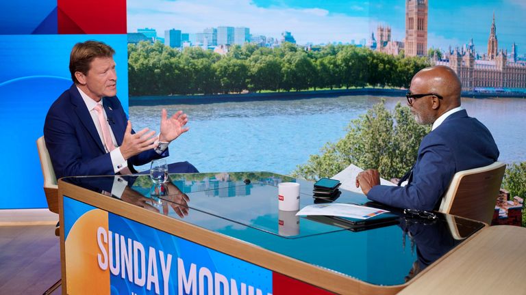 Richard Tice spoke to Sky's Trevor Phillips. Pic: PA