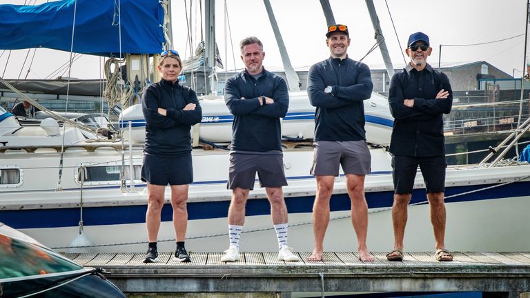 The ROW4MND crew were passing Great Yarmouth on their way to John O'Groats. Pic: PA