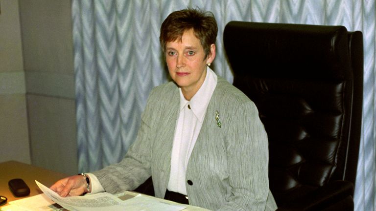 Dame Stella Rimington in 1993. Pic: PA