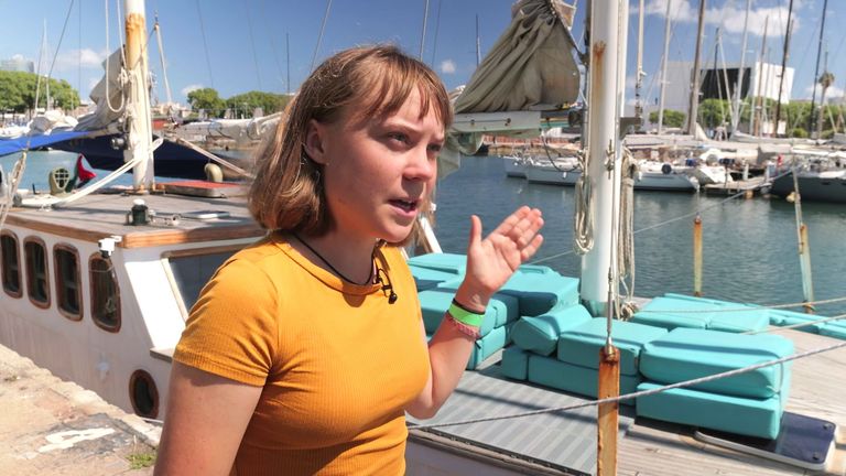 Greta Thunberg brushed concerns about the dangers of the trip aside