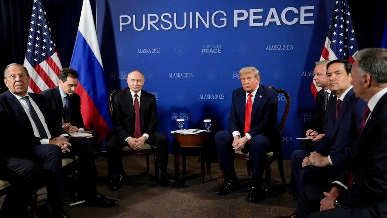 The two leaders spoke for around two-and-a-half hours. Pic: AP