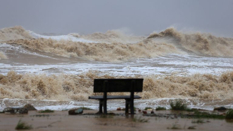  Cua Lo beach, Vietnam on Monday. Pic: Reuters
