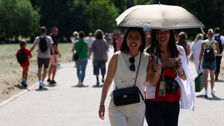 Bank holiday temperatures are set to soar close to 30C. Pic: Reuters