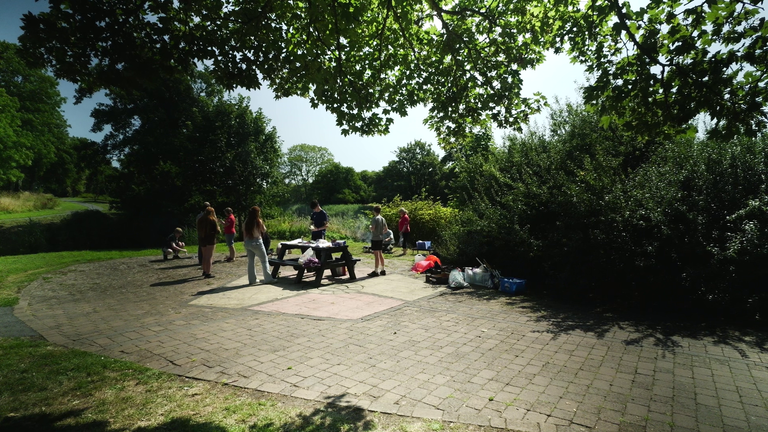 A BBQ for young carers in Haverfordwest, Wales