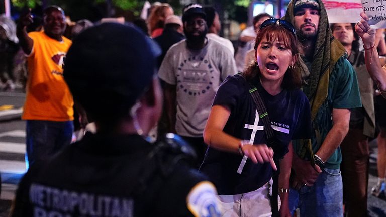 Protests in Washington DC following the deployment of National Guard troops. Pics: Reuters