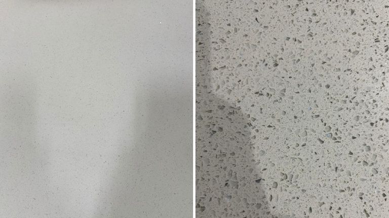 The left is what you said you ordered, and the right is the worktop that arrived