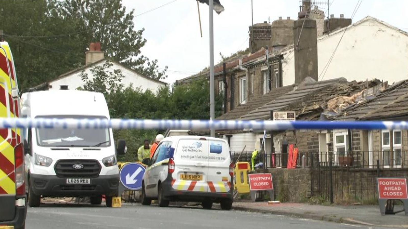 Man arrested over metal theft at exploded house in Bradford