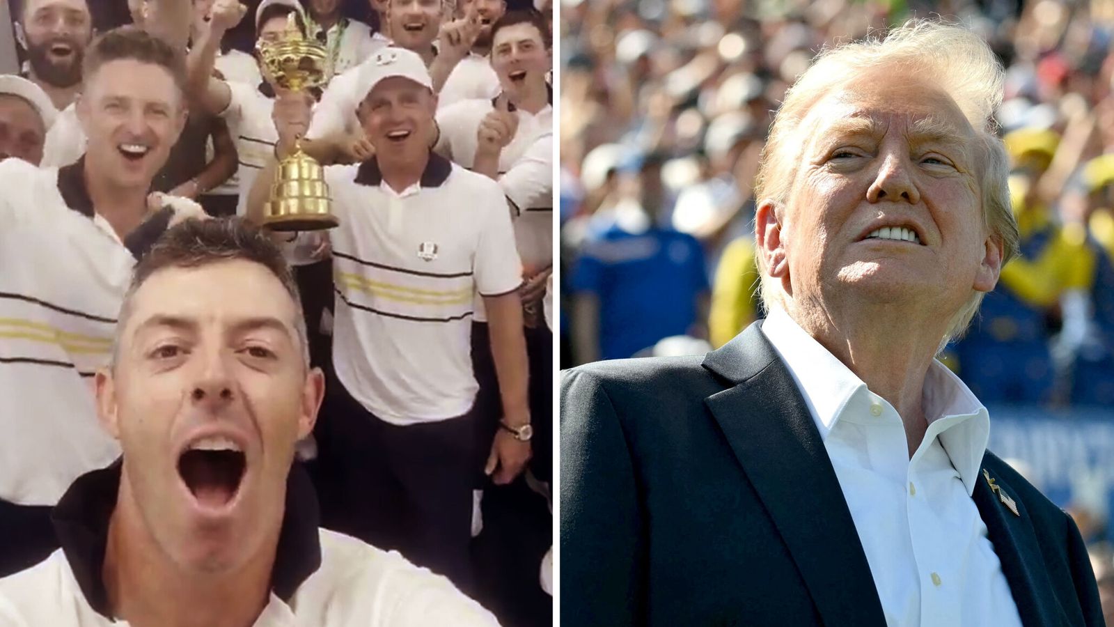 'Are you watching, Donald Trump?': US president responds to Team Europe's Ryder Cup taunt