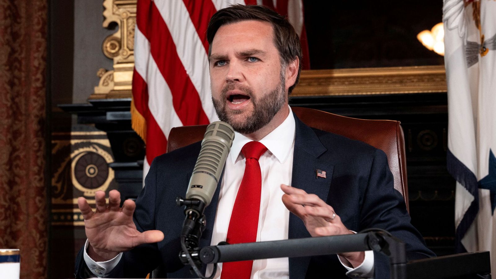 JD Vance hosts Charlie Kirk Show in tribute to influencer - and claims 'left-wing extremism' a factor in assassination