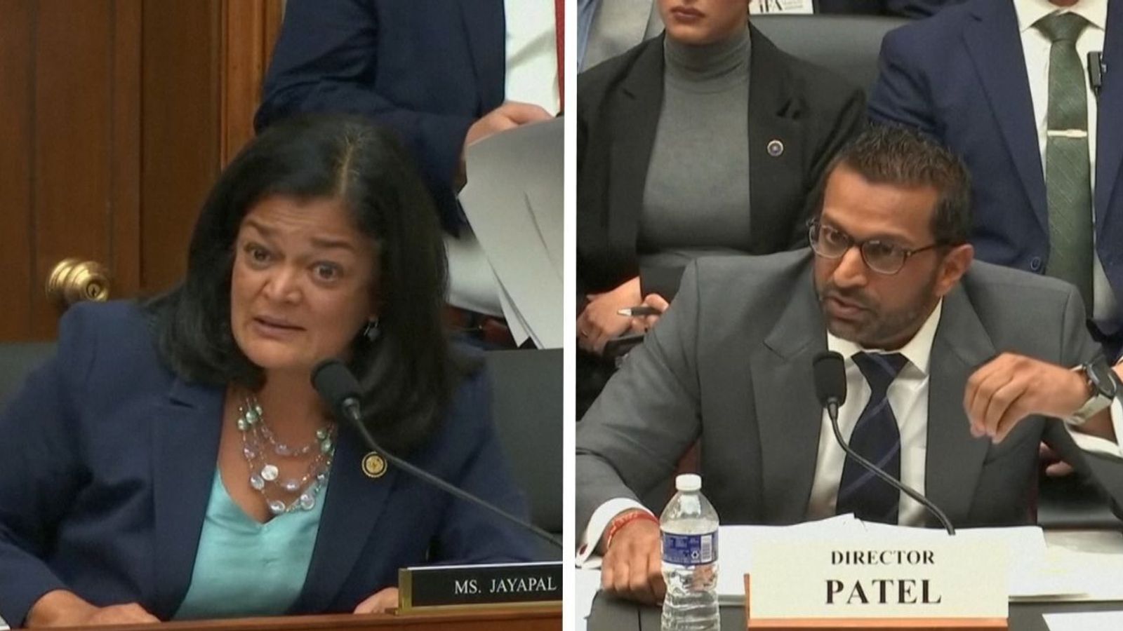 Kash Patel's heated exchange over Epstein victims