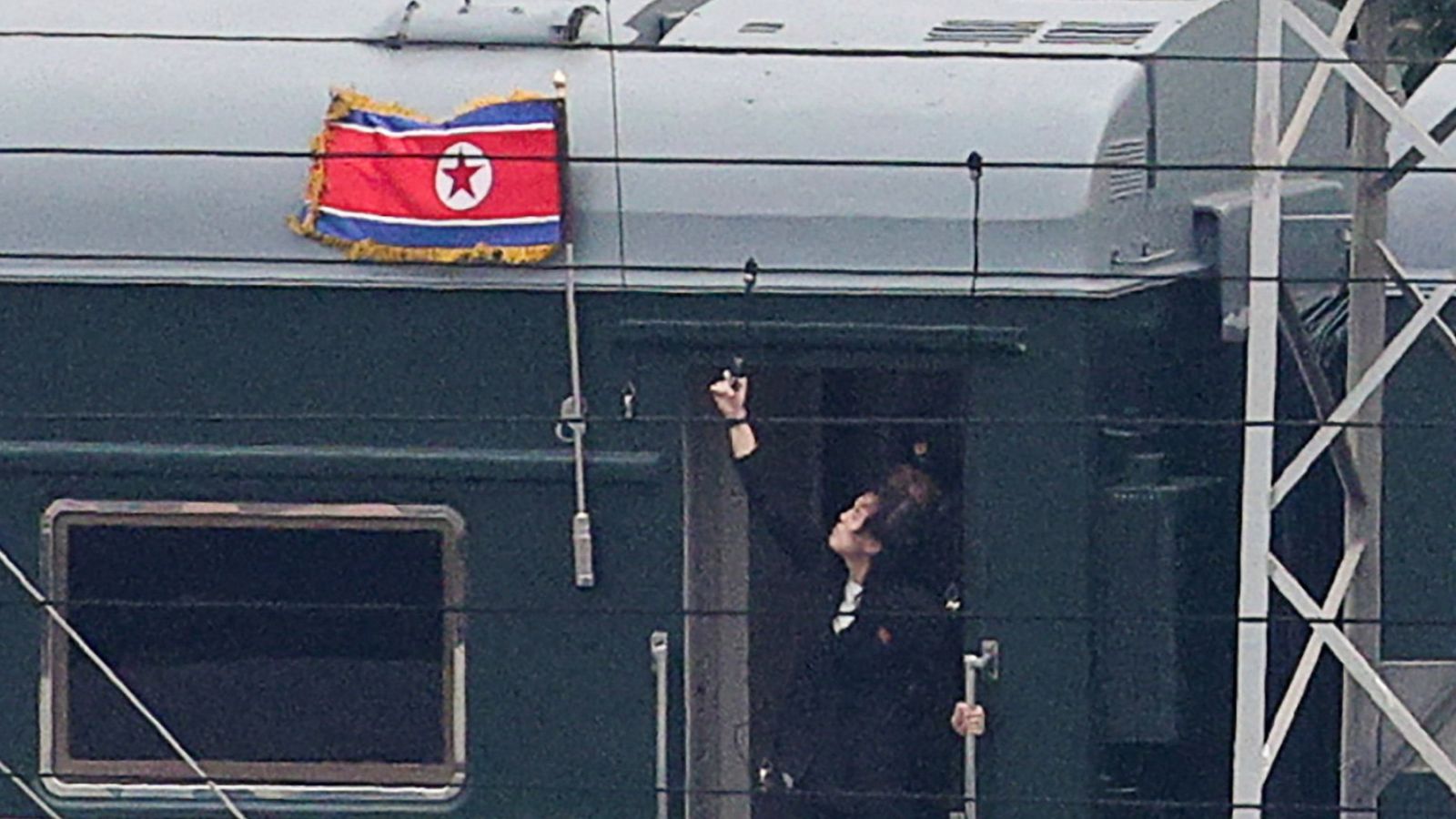Stage set as Kim Jong Un arrives in Beijing for major military parade with Putin and Xi Stage set as Kim Jong Un arrives in Beijing for major military parade with Putin and Xi
