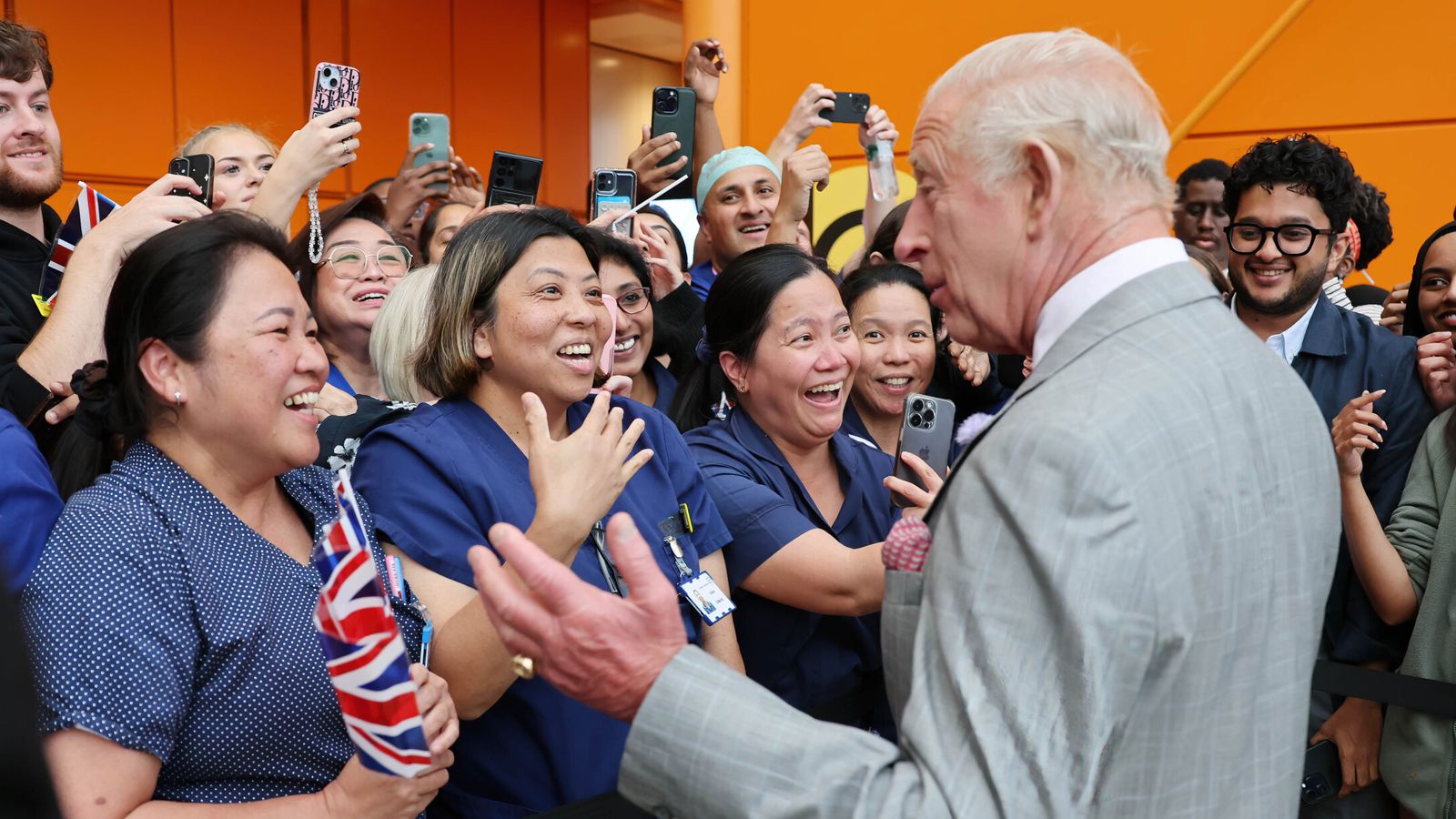The King jokes 'bits don't work so well' after 70 as he opens hospital in Birmingham
