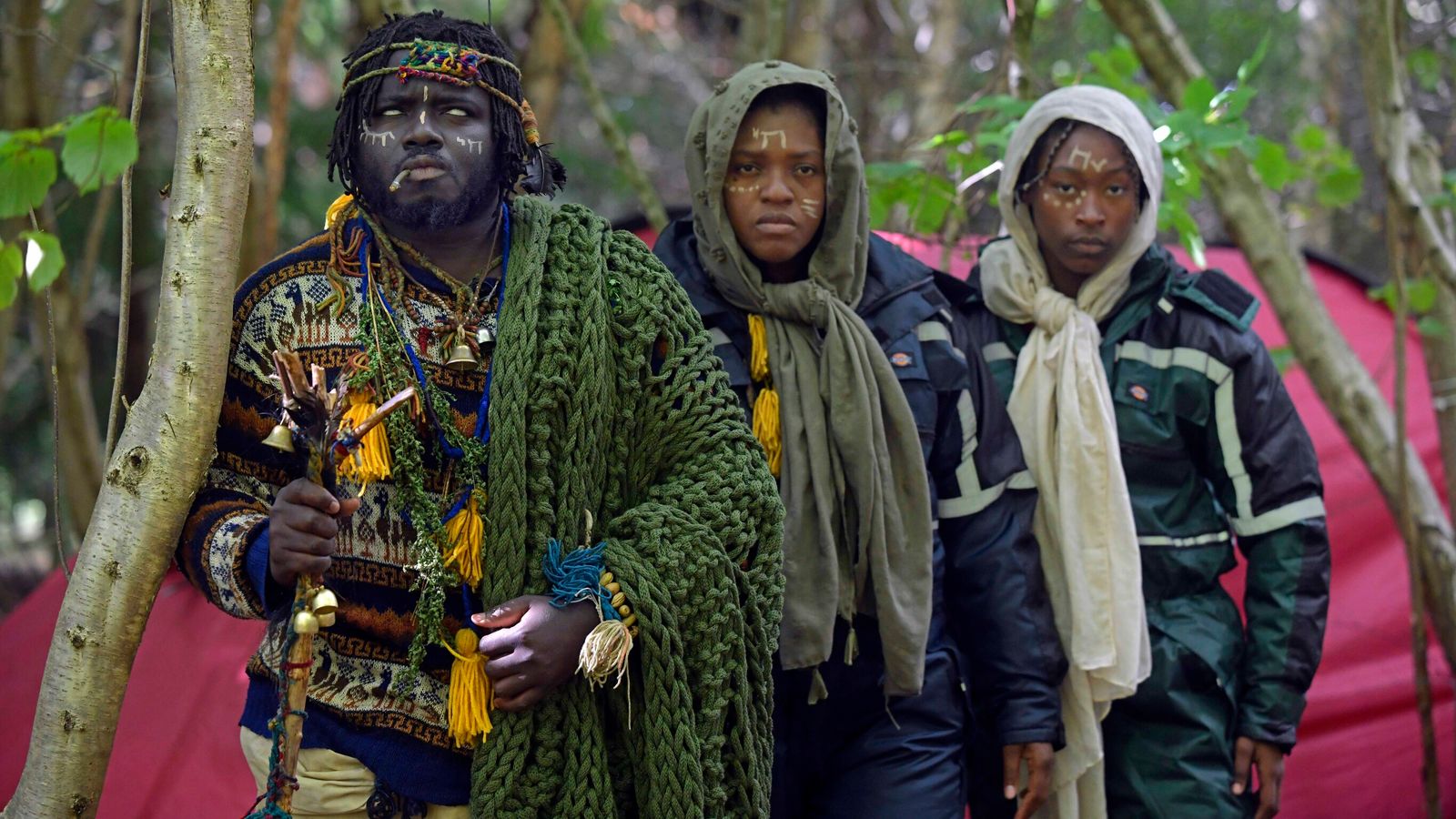 'African tribe' members evicted after raid on Scottish wood