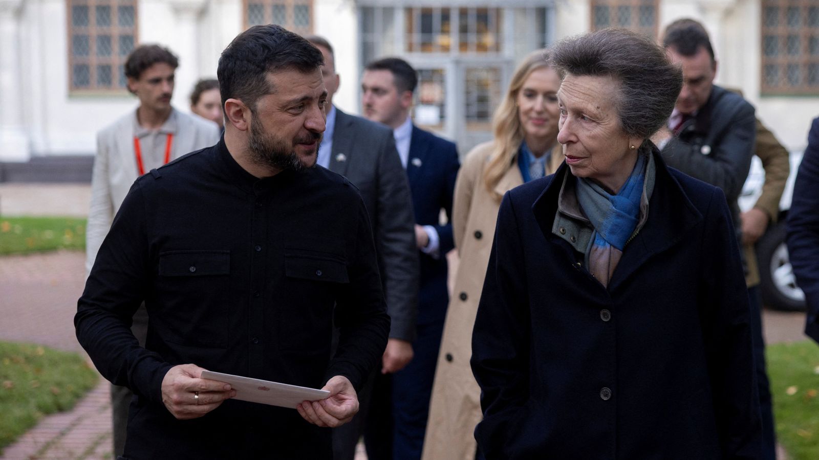 Princess Anne makes surprise Ukraine visit - and leaves a personal tribute