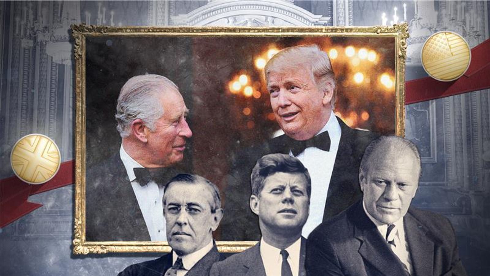 In pictures: Memorable moments between the royals and US presidents