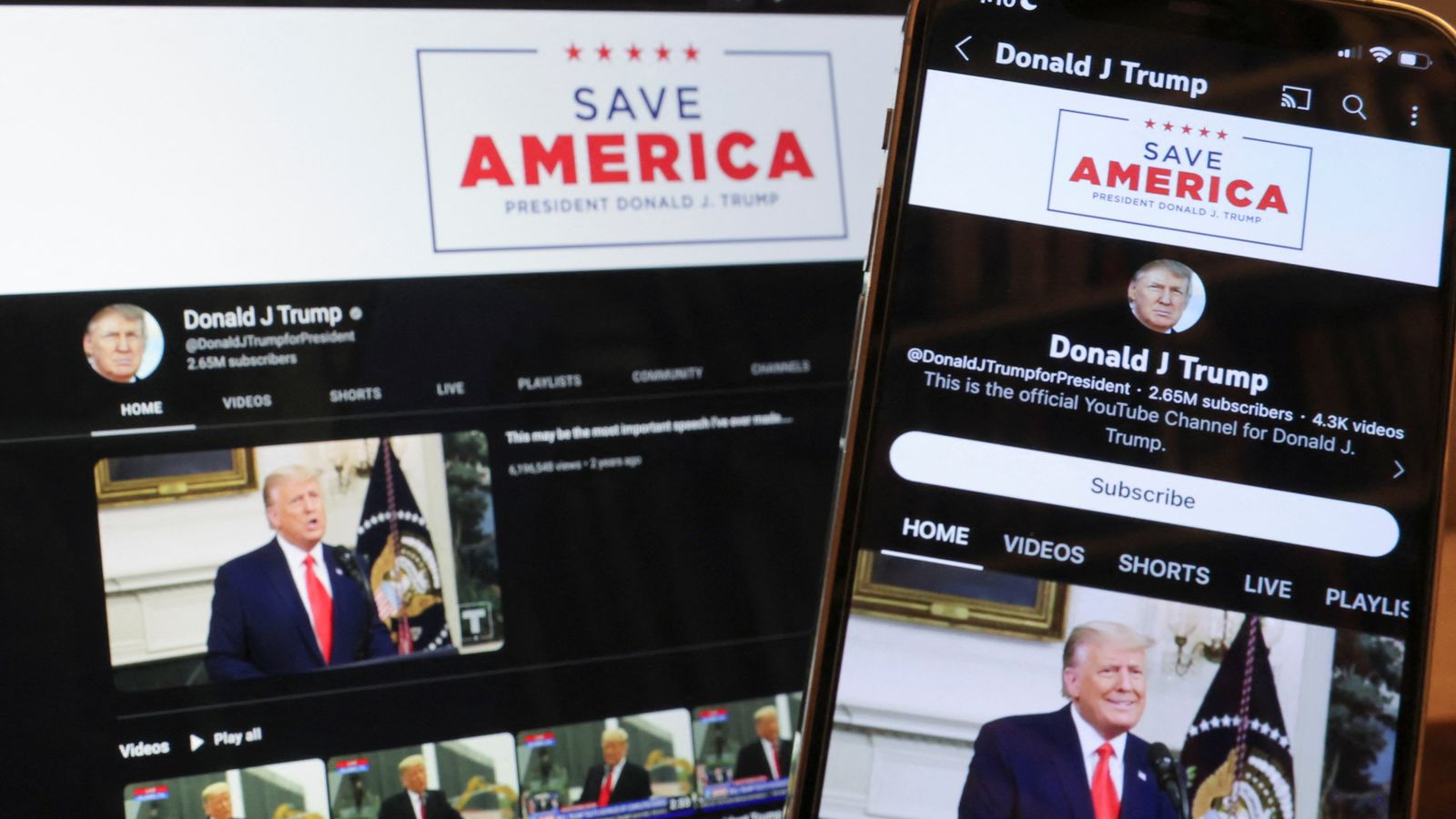 YouTube to settle lawsuit with Trump for banning his account