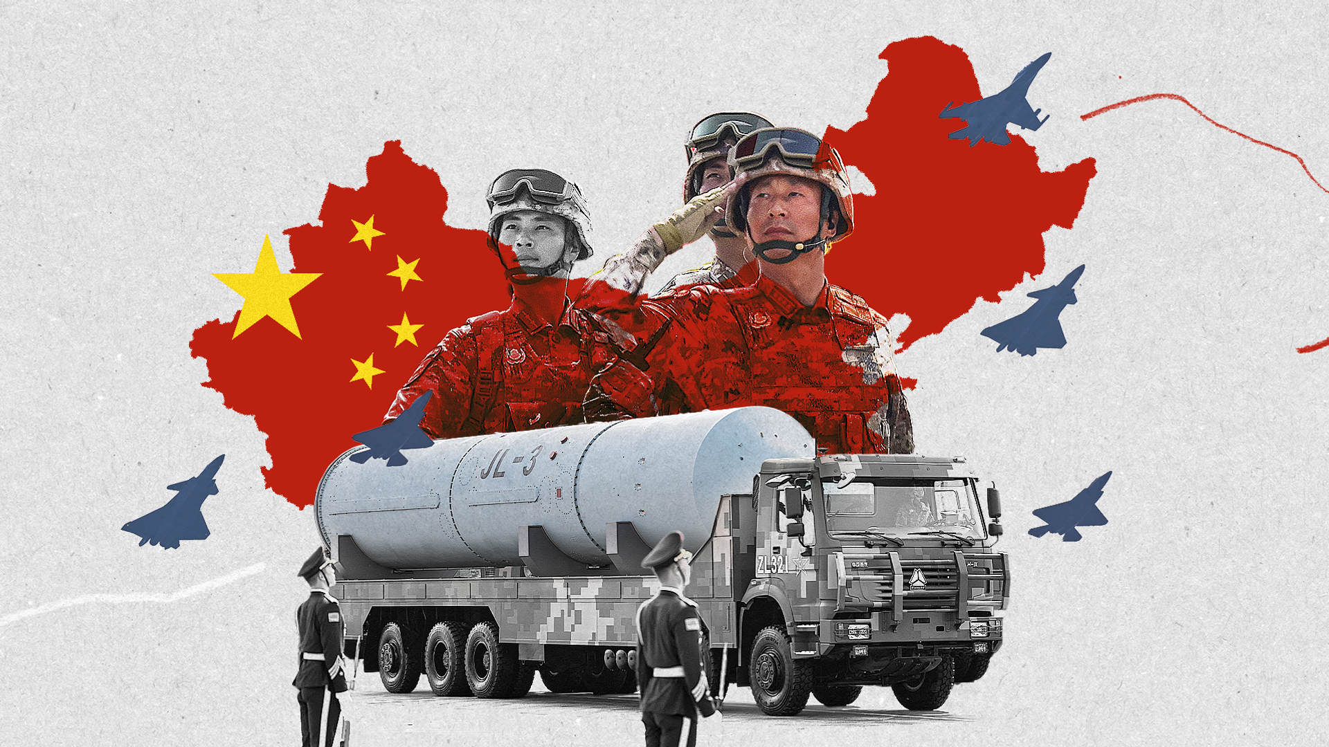 Nuclear missiles and robot wolves: China's army of the future on full display