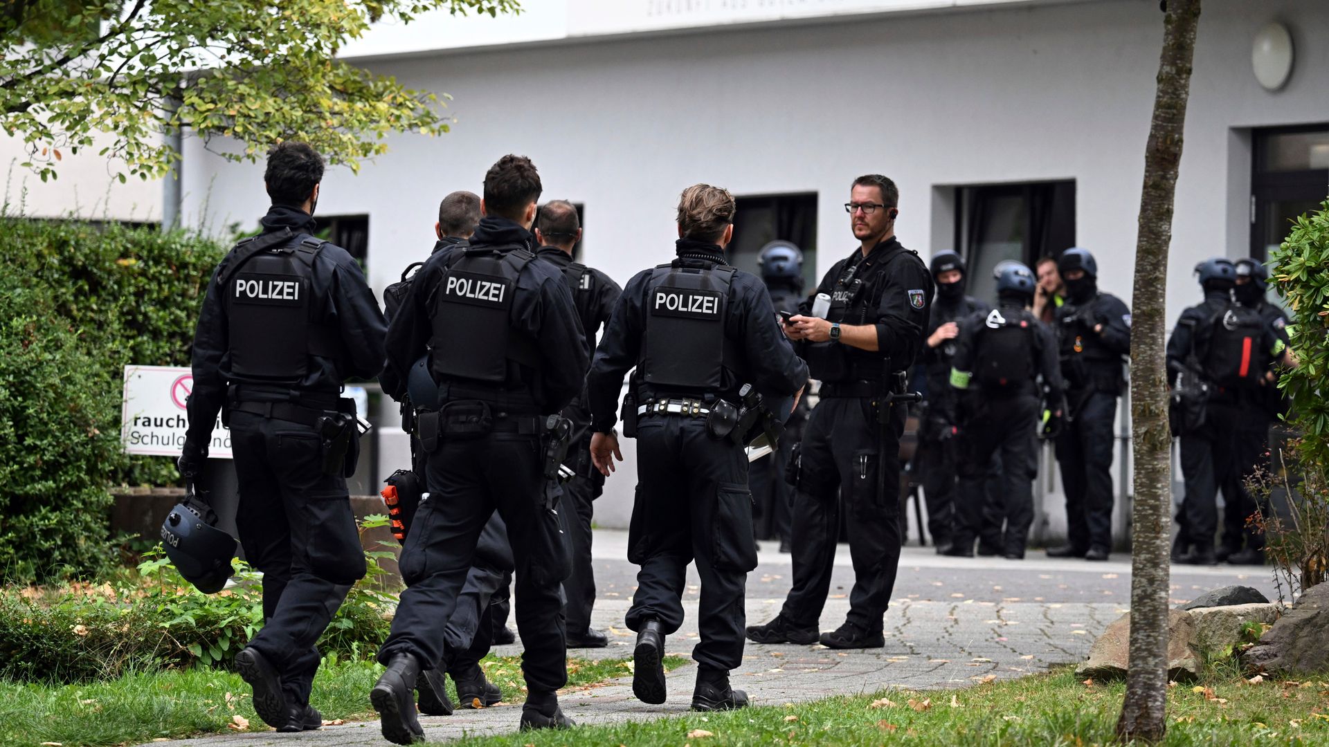 Teacher stabbed at school in Germany - as teen suspect shot