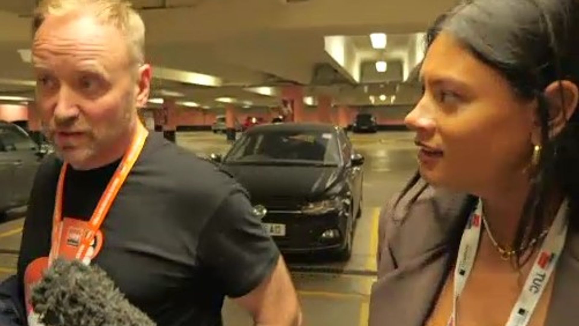 I wanted to ask this union boss some very serious questions - and he tried to run away from me