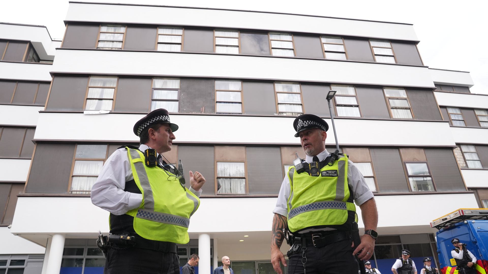 Man arrested after fire at asylum seeker hotel