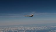 Sweden's military has released images which it says show a Russian fighter jet that violated Estonian airspace this morning. Pic: Reuters