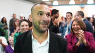 Zack Polanski after being announced as the new leader of the Green Party at Coin Street Neighbourhood Centre, London. Picture date: Tuesday 