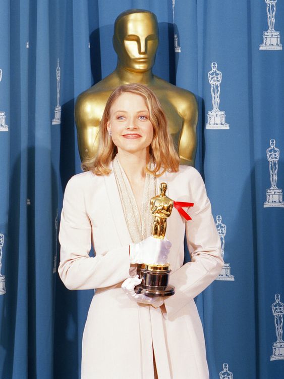 Actress Jodie Foster at the 1992 Oscars. Pic: AP