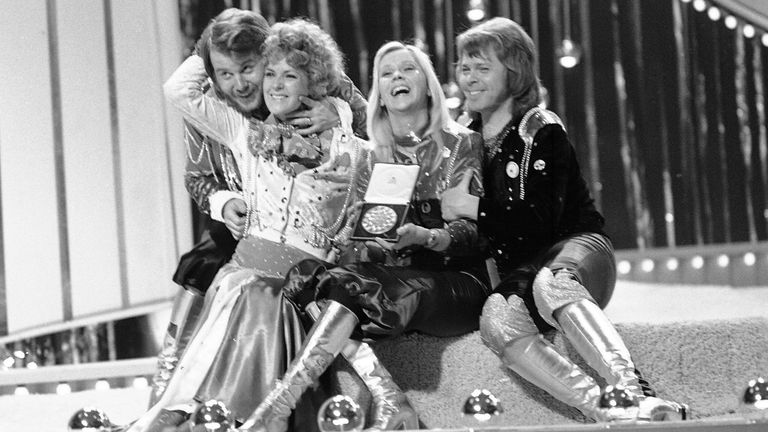 Eurovision legends Abba would almost certainly not make the Russian contest guest list. Pic: AP