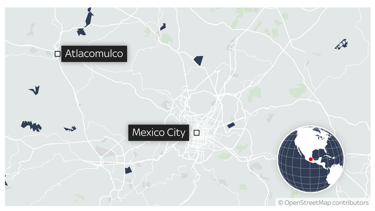 Atlacomulco is a town about 80 miles (130 km) northwest of Mexico City