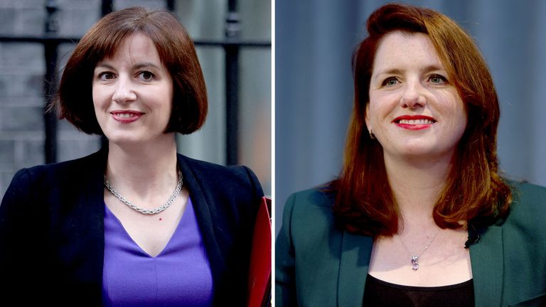Bridget Phillipson and Alison McGovern.
Pic: Reuters/Richard Gardner/Shutterstock