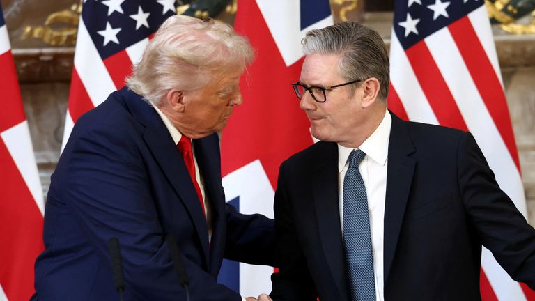 The ambassador said Sir Keir and President Trump have a 'great relationship'