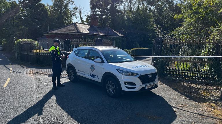 An area in Donabate, County Dublin, where Irish police are searching for the missing boy