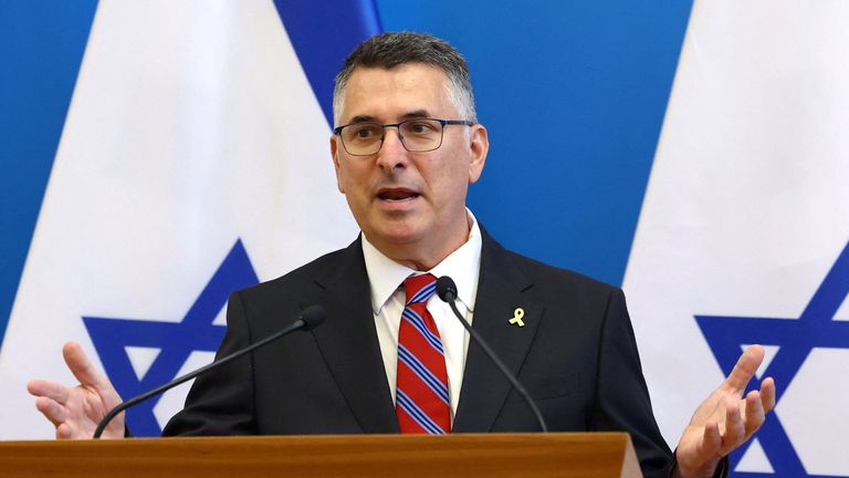 Israel's Foreign Minister Gideon Saar called Spain's weapons ban 'antisemitic'. File pic: Reuters