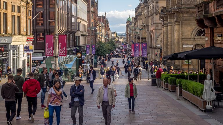 Buchanan Street in Glasgow. Pic: iStock