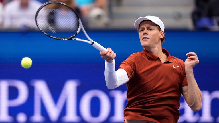 Jannik Sinner. Pic: AP