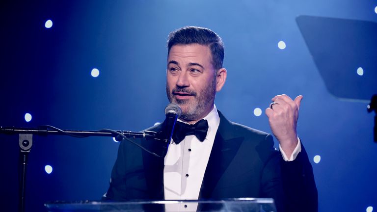 Jimmy Kimmel has been taken off air in the US. Pic: Alex J Berliner/ABImages via AP