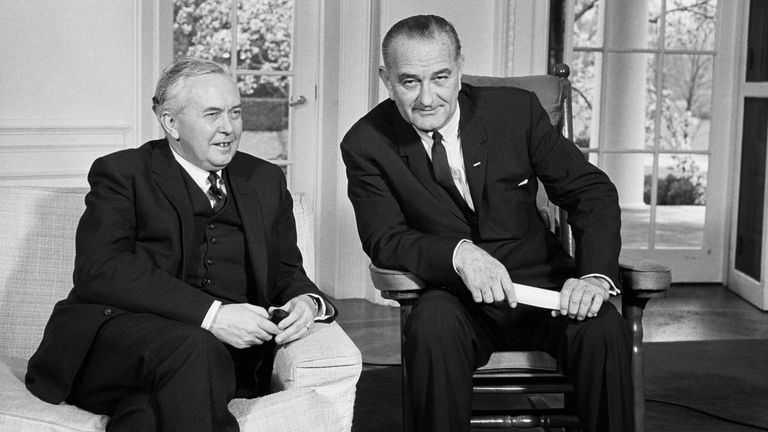 Johnson meeting with Wilson. Pic: Glasshouse Images/Shutterstock