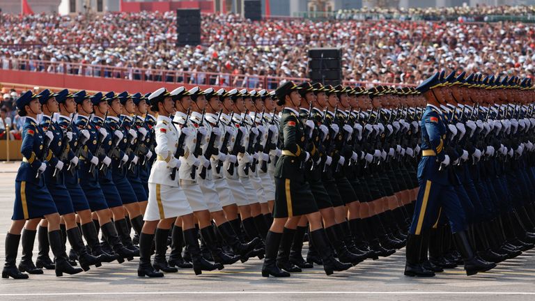 China, in all its prowess, was on show. Pic: Reuters