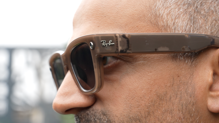 Mr Brahmbhatt in his pair of Meta Ray-Ban Displays
