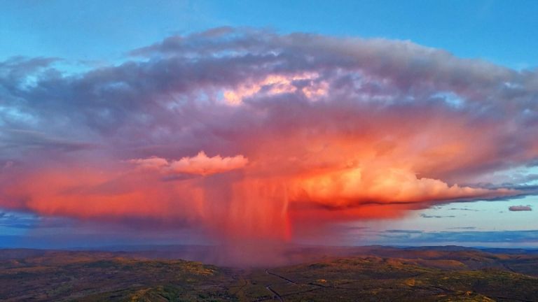 mushroom supercell cloud north china
