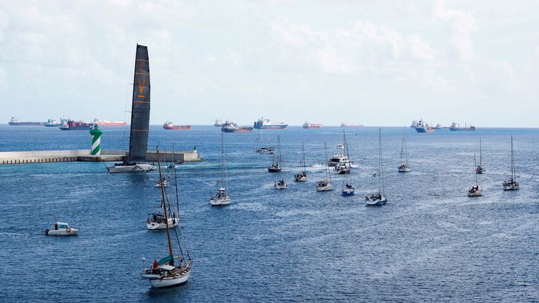 The flotilla set off from Barcelona on 31 August and later stopped in Sicily