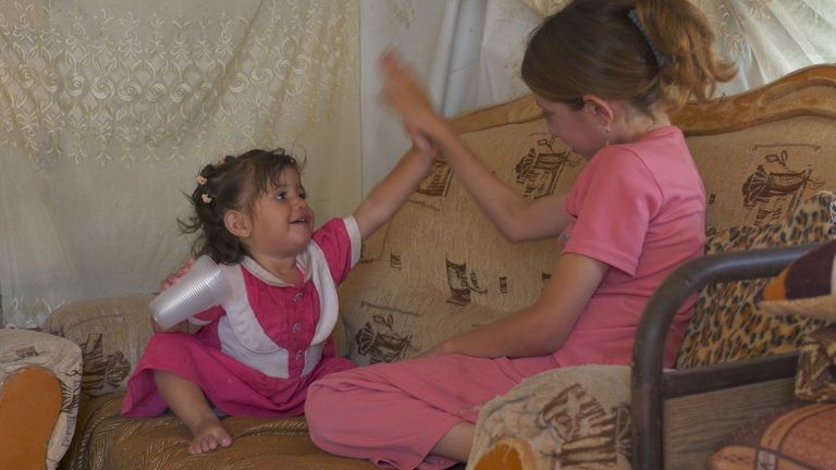 Fadda says the settlers come 'right up to our doorstep to terrify the children'