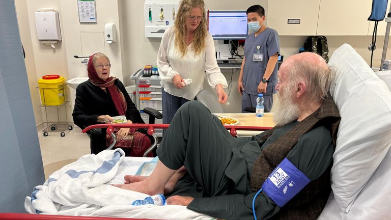 Peter Reynolds gets hospital check-up