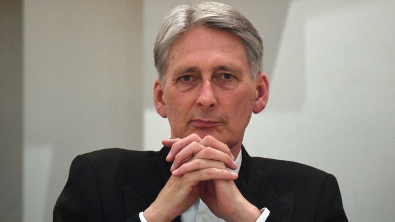 Chancellor of the Exchequer Philip Hammond before he delivers his speech at the Lord Mayor's Dinner for the Bankers and Merchants of the City of London at Mansion House, in the City of London. PRESS ASSOCIATION Photo. Picture date: Thursday June 21, 2018. See PA story POLITICS Hammond. Photo credit should read: Victoria Jones/PA Wire 