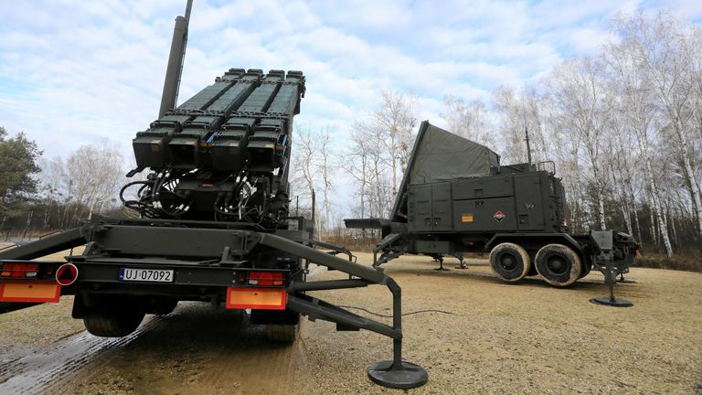 Poland's Patriot air defence systems. File pics: Reuters